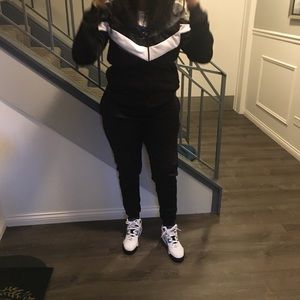 Color block track suit